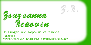 zsuzsanna nepovin business card